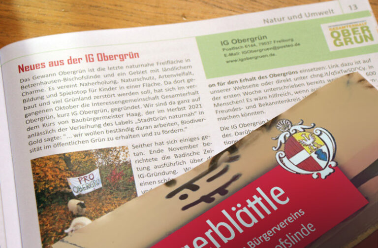 Read more about the article Aktuelles von uns im Bürgerblättle Betzenhausen-Bischofslinde