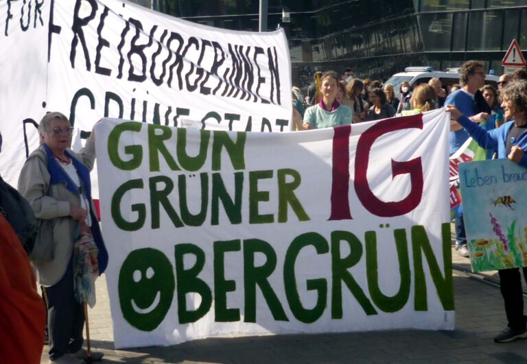 Read more about the article Die IG Obergrün beim Globalen Klimastreik am 23.9.2022